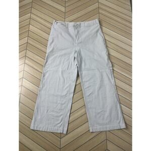 VTG Y2K Old Navy Baggy Pants / Wide Leg - White Stripe Casual Beach